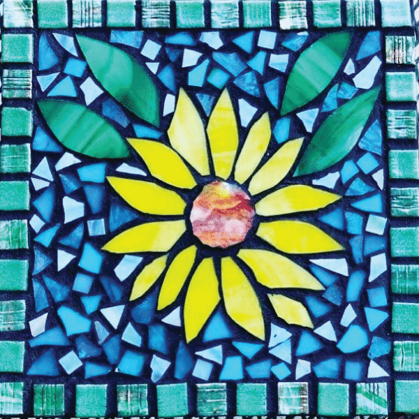 Glass Mosaic Sunflower Kit ~ Intermediate Level